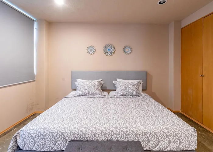 Apartment Polanco Flat - Laundry- Parking-elevator-sleeps 10